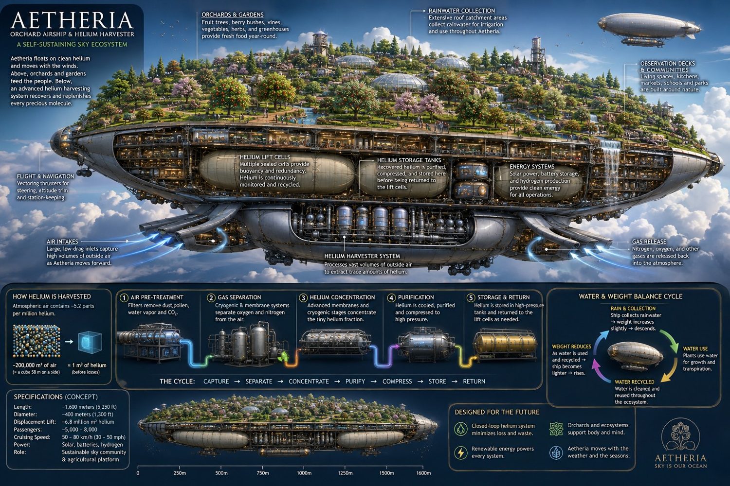 Orchard Airship and Helium Harvester
