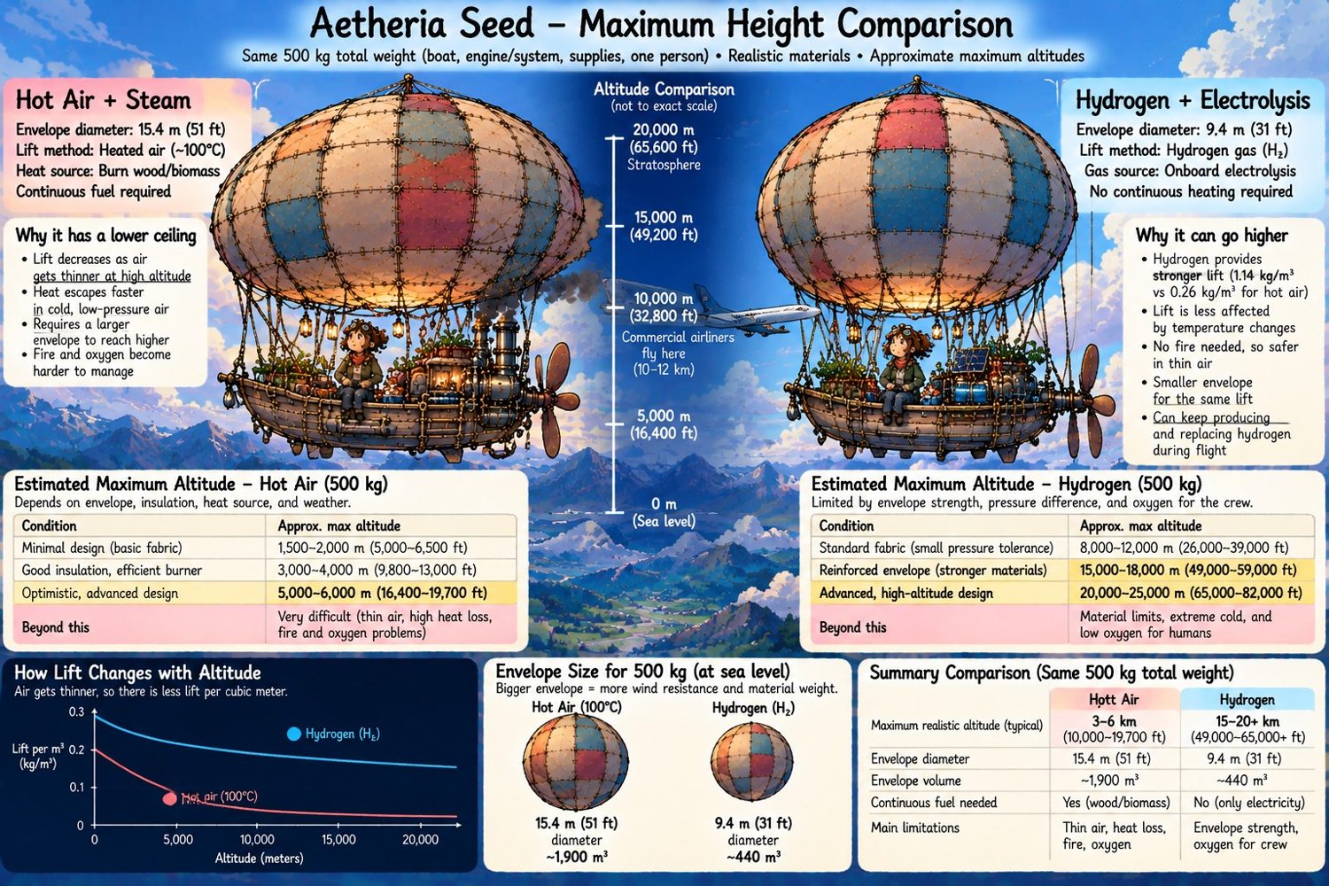 Aetheria Seed Altitude Comparison